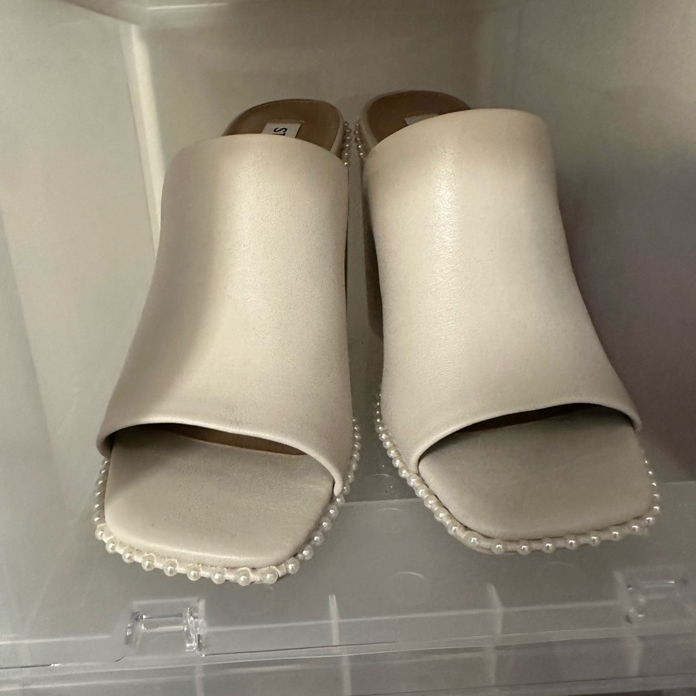 Steve Madden Decoded Sandal Bone Leather size 7